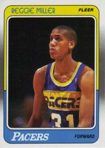 #57 Reggie Miller - Indiana Pacers - 1988-89 Fleer Basketball