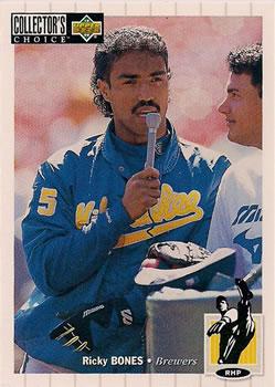 #57 Ricky Bones - Milwaukee Brewers - 1994 Collector's Choice Baseball