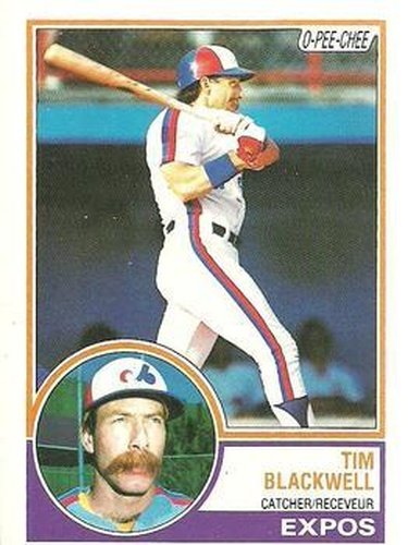 #57 Tim Blackwell - Montreal Expos - 1983 O-Pee-Chee Baseball