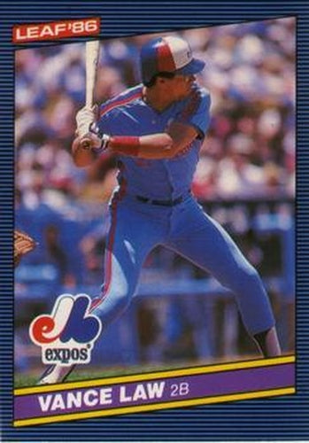 #57 Vance Law - Montreal Expos - 1986 Leaf Baseball