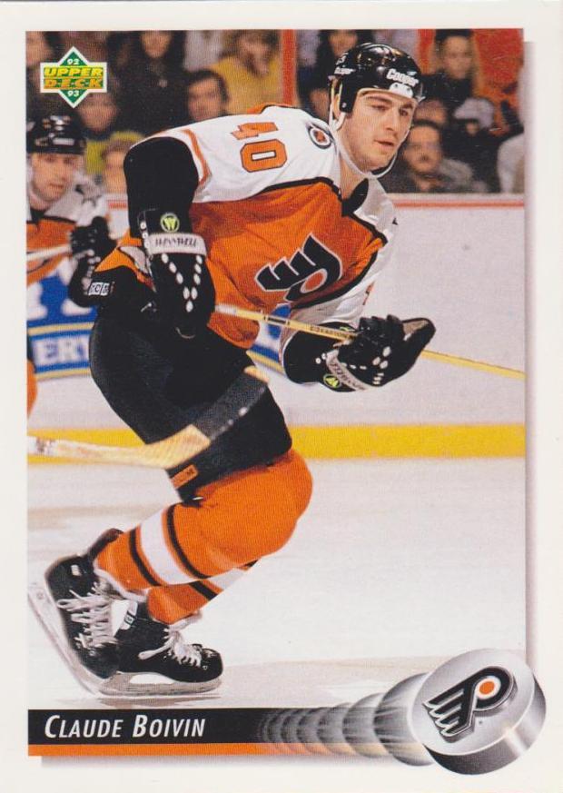 #57 Claude Boivin - Philadelphia Flyers - 1992-93 Upper Deck Hockey