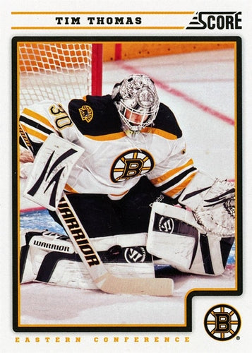 #57 Tim Thomas - Boston Bruins - 2012-13 Score Hockey