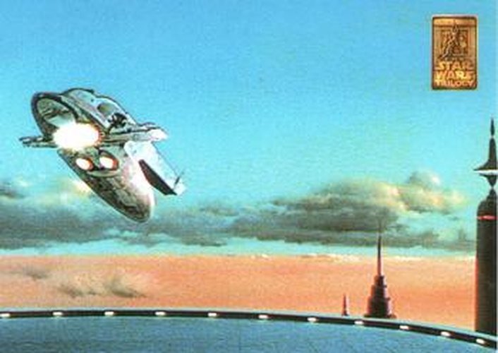 #57 Slave I Leaving Cloud City - 1997 Merlin Star Wars Special Edition