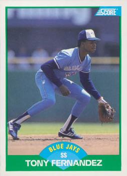 #57 Tony Fernandez - Toronto Blue Jays - 1989 Score Baseball