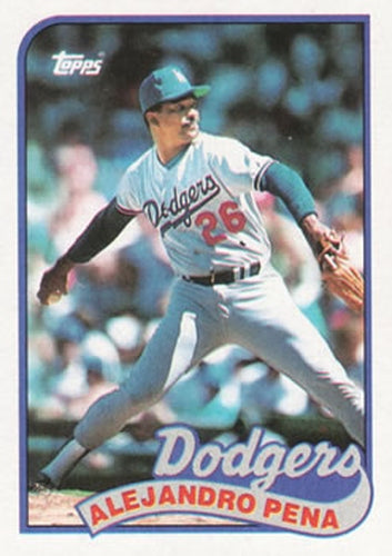 #57 Alejandro Pena - Los Angeles Dodgers - 1989 Topps Baseball