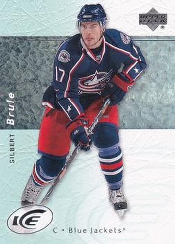 #57 Gilbert Brule - Columbus Blue Jackets - 2007-08 Upper Deck Ice Hockey