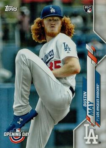 #57 Dustin May - Los Angeles Dodgers - 2020 Topps Opening Day Baseball