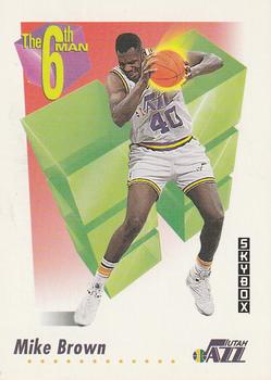 #457 Mike Brown - Utah Jazz - 1991-92 SkyBox Basketball