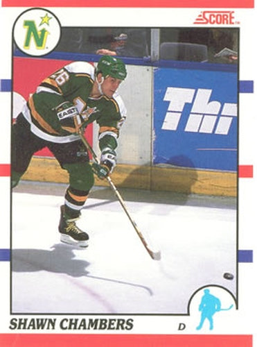 #57 Shawn Chambers - Minnesota North Stars - 1990-91 Score Canadian Hockey