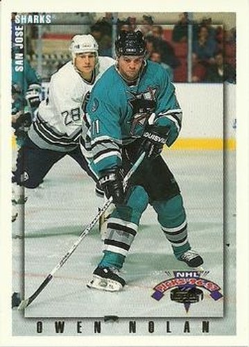 #57 Owen Nolan - San Jose Sharks - 1996-97 Topps NHL Picks Hockey
