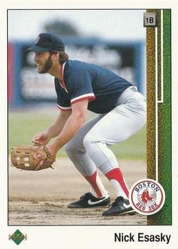 #757 Nick Esasky - Boston Red Sox - 1989 Upper Deck Baseball