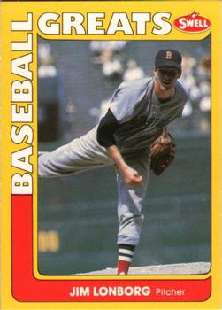#57 Jim Lonborg - Boston Red Sox - 1991 Swell Baseball Greats