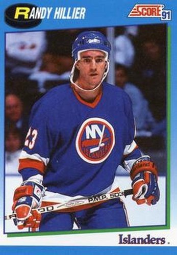 #580 Randy Hillier - New York Islanders - 1991-92 Score Canadian Hockey