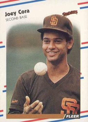 #580 Joey Cora - San Diego Padres - 1988 Fleer Baseball