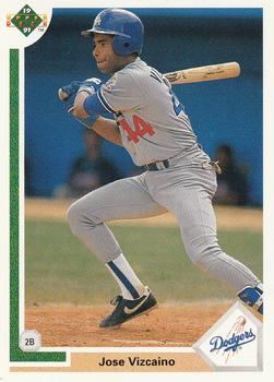 #580 Jose Vizcaino - Los Angeles Dodgers - 1991 Upper Deck Baseball