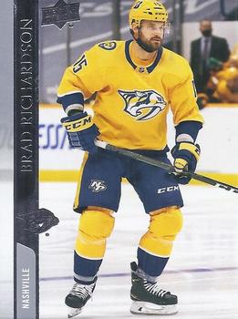 #580 Brad Richardson - Nashville Predators - 2020-21 Upper Deck Hockey