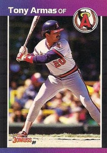 #580 Tony Armas - California Angels - 1989 Donruss Baseball