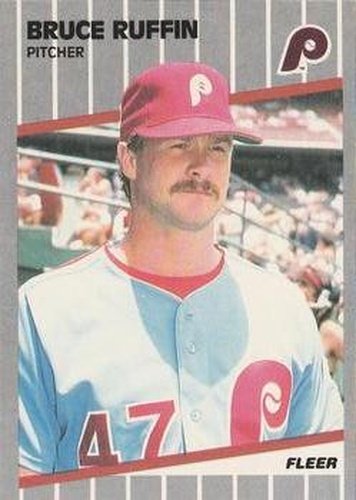 #580 Bruce Ruffin - Philadelphia Phillies - 1989 Fleer Baseball