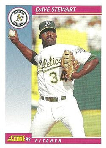 #580 Dave Stewart - Oakland Athletics - 1992 Score Baseball