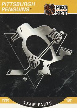 #580 Pittsburgh Penguins Logo- Pittsburgh Penguins - 1990-91 Pro Set Hockey