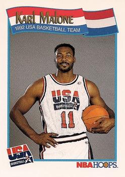 #580 Karl Malone - USA - 1991-92 Hoops Basketball