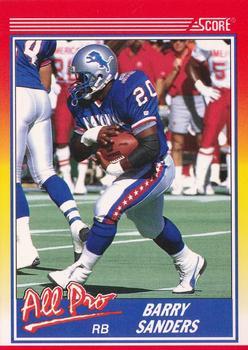 #580 Barry Sanders - Detroit Lions - 1990 Score Football