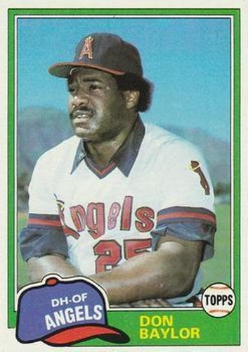 #580 Don Baylor - California Angels - 1981 Topps Baseball