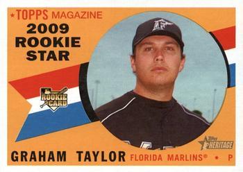 #580 Graham Taylor - Florida Marlins - 2009 Topps Heritage Baseball