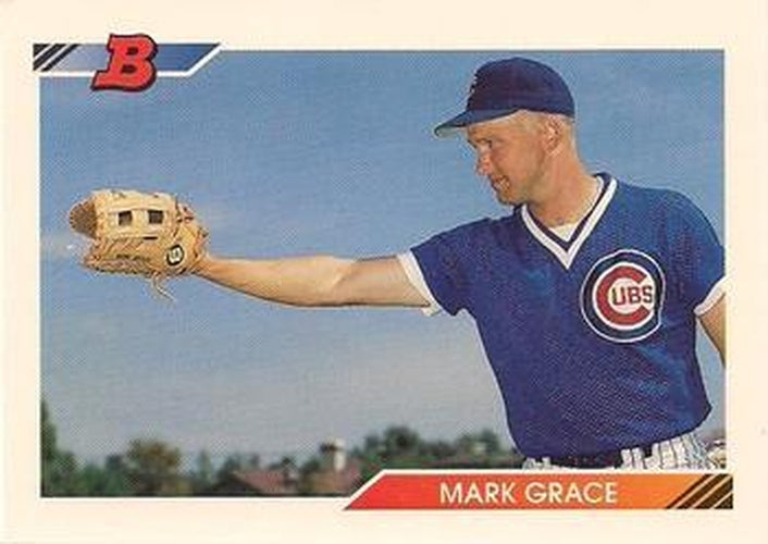 #580 Mark Grace - Chicago Cubs - 1992 Bowman Baseball