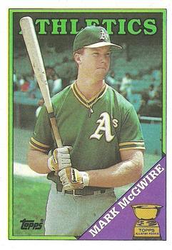 #580 Mark McGwire - Oakland Athletics - 1988 Topps Baseball