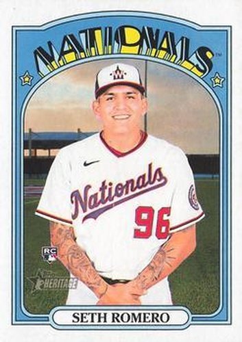 #580 Seth Romero - Washington Nationals - 2021 Topps Heritage Baseball