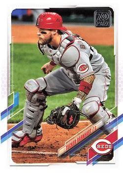 #580 Tucker Barnhart - Cincinnati Reds - 2021 Topps Baseball