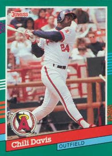 #580 Chili Davis - California Angels - 1991 Donruss Baseball