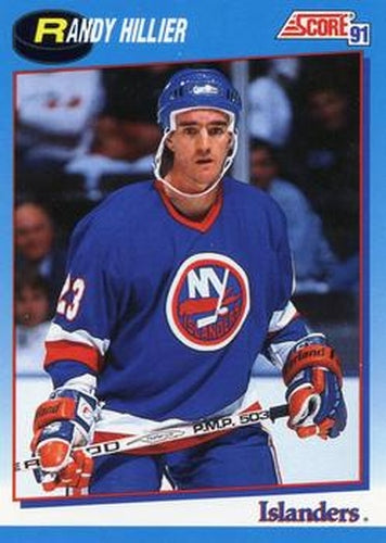 #580 Randy Hillier - New York Islanders - 1991-92 Score Canadian Bilingual Hockey