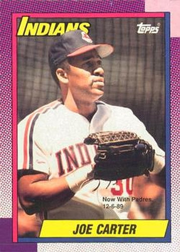 #580 Joe Carter - San Diego Padres - 1990 O-Pee-Chee Baseball