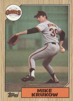 #580 Mike Krukow - San Francisco Giants - 1987 Topps Baseball