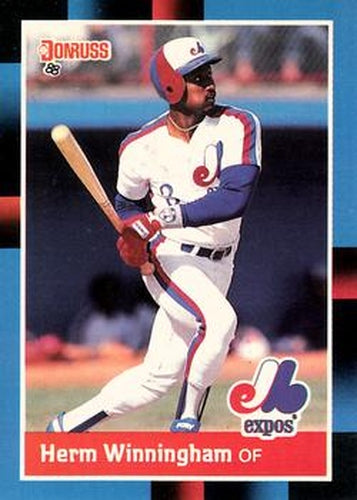 #581 Herm Winningham - Montreal Expos - 1988 Donruss Baseball