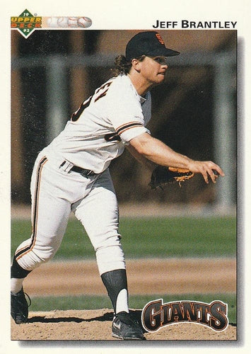 #581 Jeff Brantley - San Francisco Giants - 1992 Upper Deck Baseball