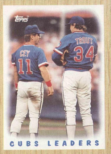 #581 Cubs Leaders - Chicago Cubs - 1987 Topps Baseball