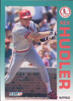#581 Rex Hudler - St. Louis Cardinals - 1992 Fleer Baseball