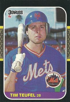 #581 Tim Teufel - New York Mets - 1987 Donruss Baseball