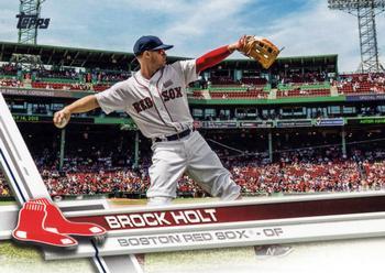 #581 Brock Holt - Boston Red Sox - 2017 Topps Baseball