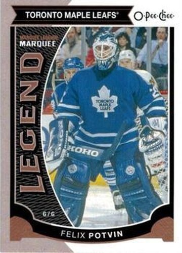 #581 Felix Potvin - Toronto Maple Leafs - 2015-16 O-Pee-Chee Hockey