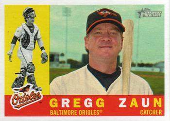 #581 Gregg Zaun - Baltimore Orioles - 2009 Topps Heritage Baseball