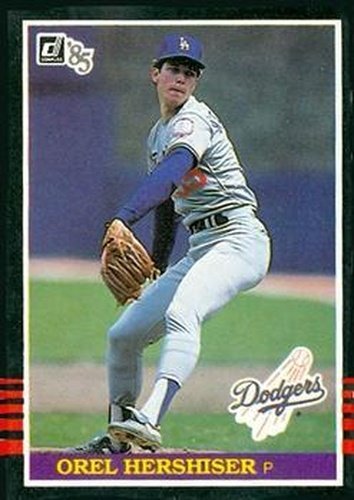 #581 Orel Hershiser - Los Angeles Dodgers - 1985 Donruss Baseball