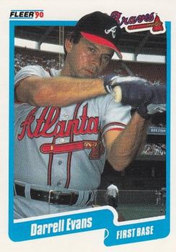 #581 Darrell Evans - Atlanta Braves - 1990 Fleer USA Baseball