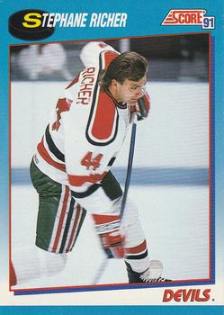#581 Stephane Richer - New Jersey Devils - 1991-92 Score Canadian Bilingual Hockey