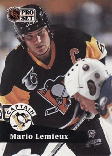 #581 Mario Lemieux - 1991-92 Pro Set Hockey
