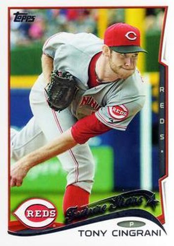 #581a Tony Cingrani - Cincinnati Reds - 2014 Topps Baseball