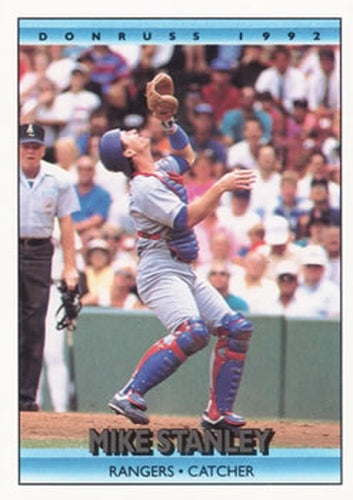 #582 Mike Stanley - Texas Rangers - 1992 Donruss Baseball
